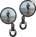 Bike Mirror Bicycle Rear View Mirrors,Rotatable Handlebar Reflectors Foldable Convex Mirror