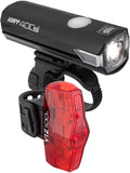 CATEYE AMPP & ViZ USB Rechargeable Bike Light Combo Kit – IPX4 Waterproof High Lumen AMPP Opticube™ LED Headlight & ViZ USB Daytime Safety Light, Visible up to 1 Mile, Fits Road, MTB, Gravel Bikes
