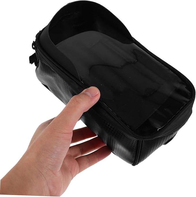 Front Frame Bag Versatile Mountain Bike Top Tube Storage Pouch for Phone and Essentials Rainproof Design for Outdoor Cycling Adventures
