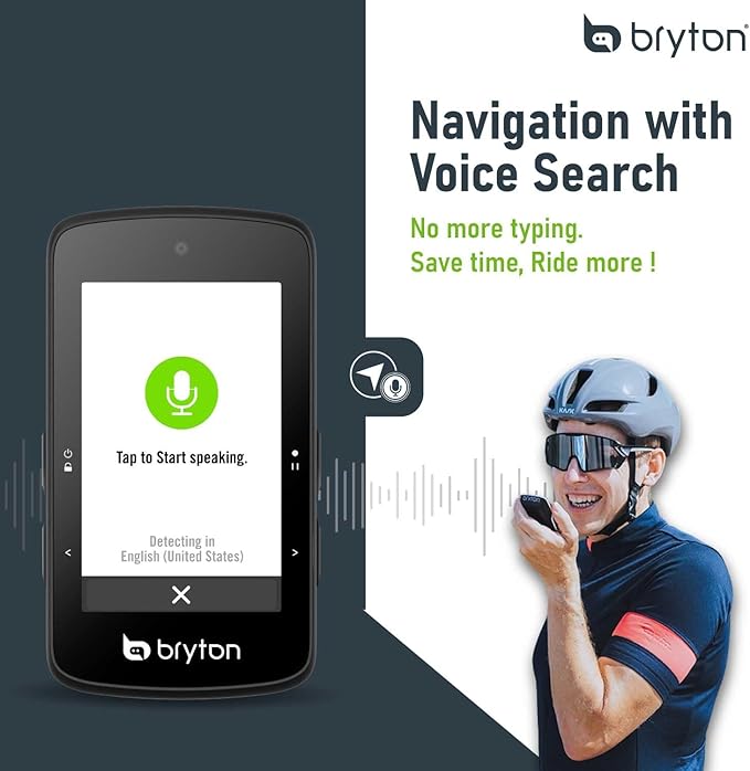 Bryton Rider 750SE 2.8 Inch Colour LCD Touchscreen GPS Bike Computer Offline EU Map Compatible with Bicycle Radar 40 Hours Battery Life Navigation with Turn-by-Turn Follow Track