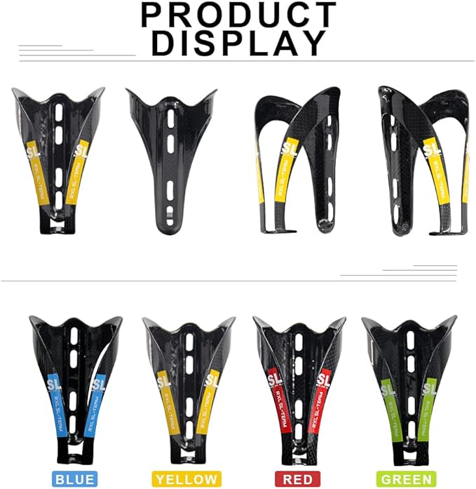 Carbon Fiber Water Bottle Cage Ultra-Light Holder Brackets for Road Bike Light Drink Water Bottle Cage Holder