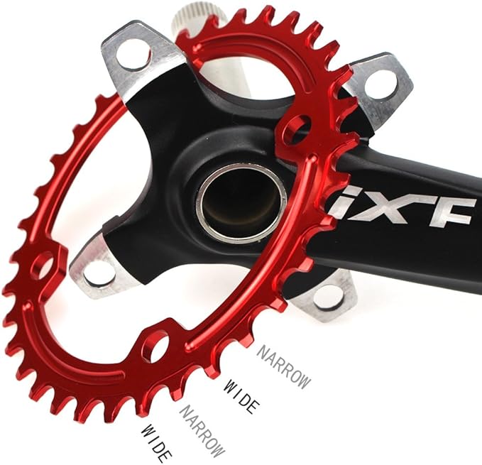 CYSKY 104 BCD Chainring 30T to 52T Narrow Wide Chainring with Sprocket Bolts for 1x Set-up Road Bike Mountain Bike BMX MTB Gravel Ebike