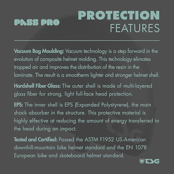 TSG - Pass Pro Full-face Helmet w/Two Visors | Performance Helmet for Downhill Skateboarding, E-Skating, E-Onewheeling, Longboarding | Compact, Aerodynamic | Scratch Proof Visor, Nose Ports, Anti Fog