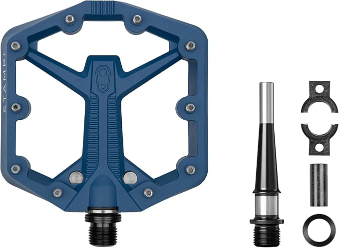 Crankbrothers Stamp Flat MTB Pedals - Size-Specific, Lightweight, Versatile, Durable Bike Pedals