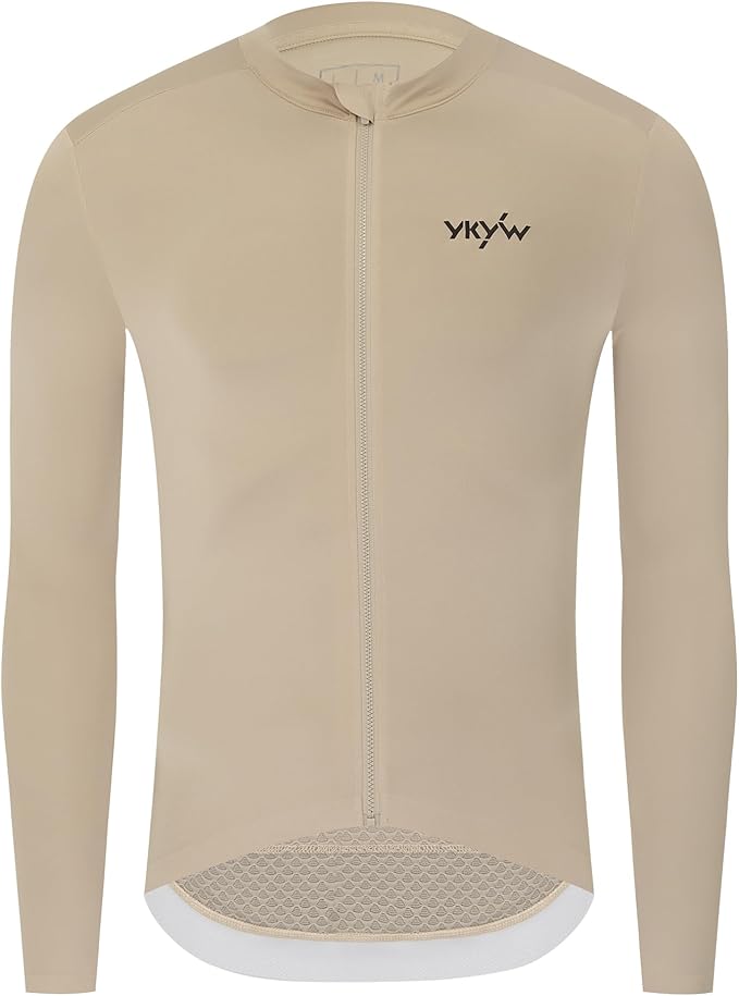 YKYWBIKE Cycling Jersey Men Aero Race Fit, Road Bike Jersey Short Sleeved Moisture Wicking, Breathable,Zip Pocket,UPF50＋