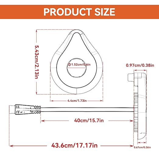 Pedal Assist Sensor for Ebike, 12 Magnets Electric Bikes Pedal Speed Sensor Bicycle Assistance Electric Bicycle Accessories