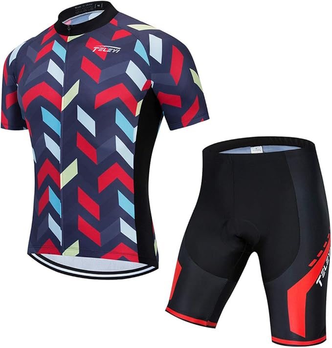 Cycling Jerseys Sets Short Sleeve Bike Clothing Suits Bicycle top Men MTB Jersey Breathable Summer