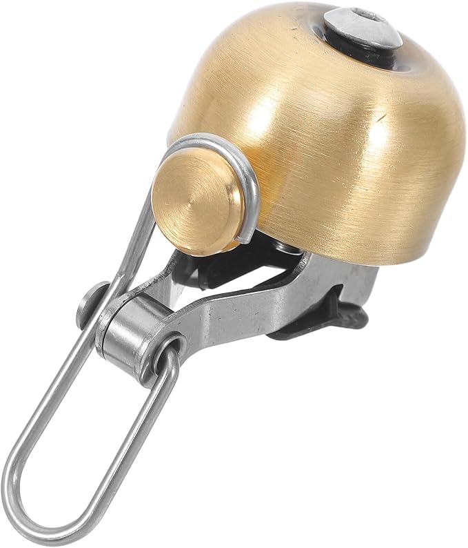 Copper Bike Bell Vintage Cycling Bell with Loud Ring Brushed Copper Riding Horn for Mountain Folding and Electric Bikes
