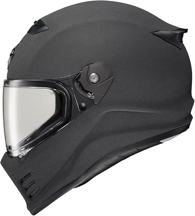 ScorpionEXO Covert FX Full Face Adult Motorcycle Helmet Street Fighter Style - Bluetooth Ready Speaker Pockets DOT ECE Solid (Graphite - Small)