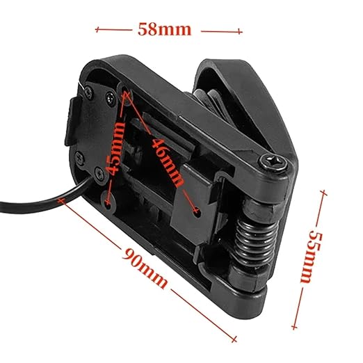 Electric Accelerator Pedal Electric Go Kart Pedal Throttle 3Pin Motor Speed Control for Golf Kart, Scooters, ATVS, MY1020 Motor (Pedal Short)