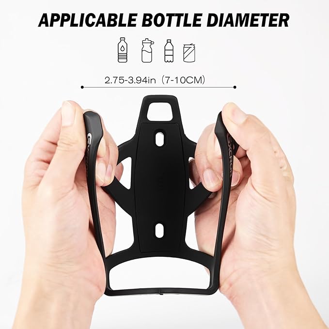 GXCROR AirTag Cage Bicycle Bottle Cage with Stealth Airtag Storage,Bike Water Bottle Holder,Water Bottle Holder for Bike,Durable,Bike Cup Holder for Most Bottle