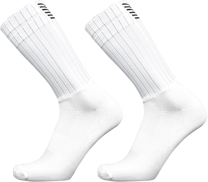Aero Socks Cycling Men Women Non-Slip Silicone Aerodynamic Cycling Aero Socks one size 6-12
