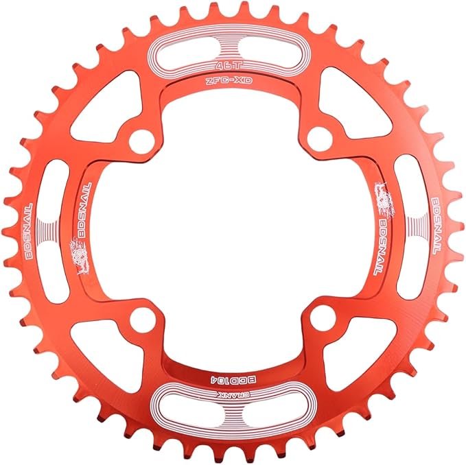 DJC Bike Chainring 104BCD Round/Oval 30t 32t 34t 36t 38t 40t 42t 44t 46t 48t 50t 52t Tooth Narrow Wide 7/8/9/10/11/12 Speed Ultralight MTB Mountain Bike 104 BCD Chainwheel