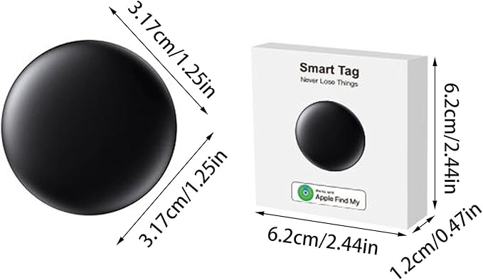 Generic Safe Sync GPS Tracker, Mini GPS Tracker, Real-Time Location Tracker, GPS Smart Tracker for Vehicles, Small Items, for iPhone (Black)