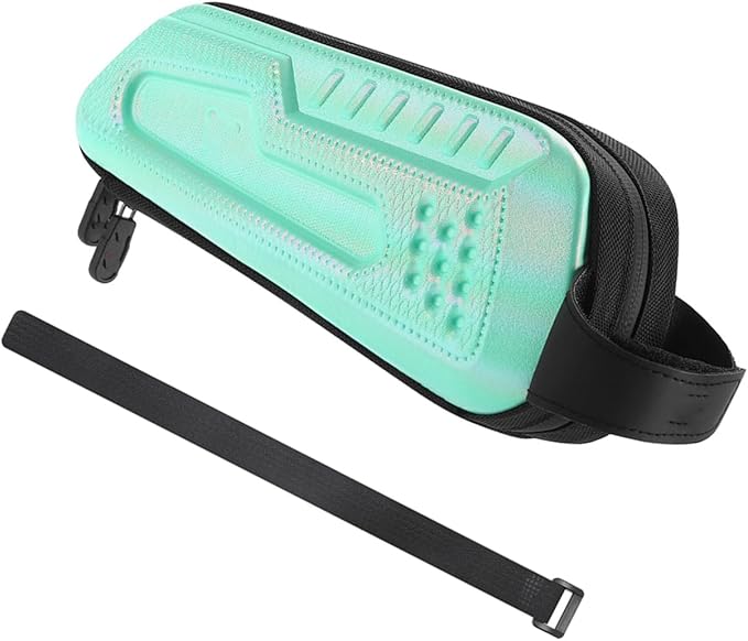 Mjaie Lightweight Bike Front Frame Bag Waterproofs Top Tube Storage Pouches Cycling Accessories for Mountain Road Bikes EVA Bike Bag