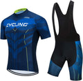 Men's Cycling Jersey Set, Summer Mountain Bike Clothing Short Sleeved Riding Jerseys