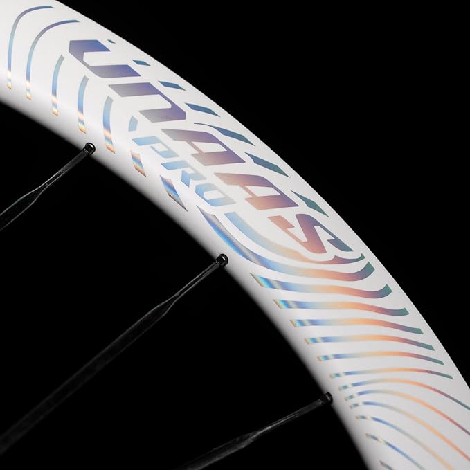 WINSPACE UNAAS PRO Carbon Fiber Wheelset 700C Disc Brake Carbon Spokes Ultralight 1460g 50mm Depth Road Bike Wheels, Tubeless Ready.