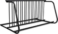 10 Bike Rack, 61 in Length Powder-Coated Steel Commercial Grid Bike Rack for Garages Streets Yards School Bike Events (Double Side)