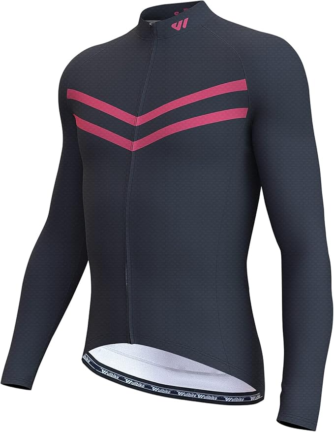 Lo.gas Cycling Jersey Men Short/Long Sleeve Bike Biking Shirts Full Zip with Pockets Road Bicycle Clothes