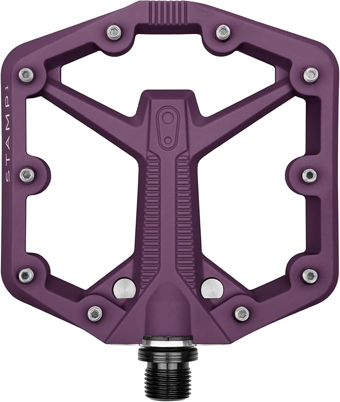 Crankbrothers Stamp Flat MTB Pedals - Size-Specific, Lightweight, Versatile, Durable Bike Pedals