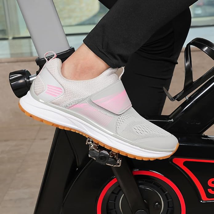Women's Indoor Cycling Shoes Breathable High Performance Indoor Outdoor Bike Shoes - SPD Compatible Cycle Shoes