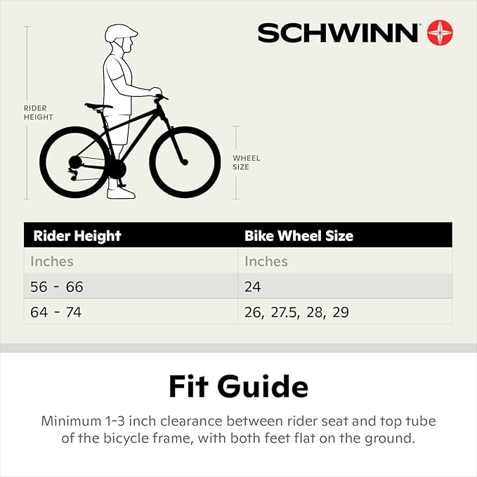 Schwinn High Timber Mountain Bike for Adult Youth Men Women Boys Girls, 24 to 29-Inch Wheels, 7 or 21-Speeds, Front Suspension, Aluminum and Steel Frame Options