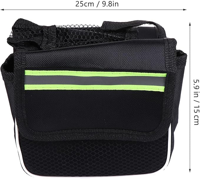 VICASKY 2pcs Bike Bag Front Frame Pack Waterproof Bicycle Top Tube Storage Pouch Large Capacity Cycling Handlebar Bag for Mountain Bike Riding Accessories