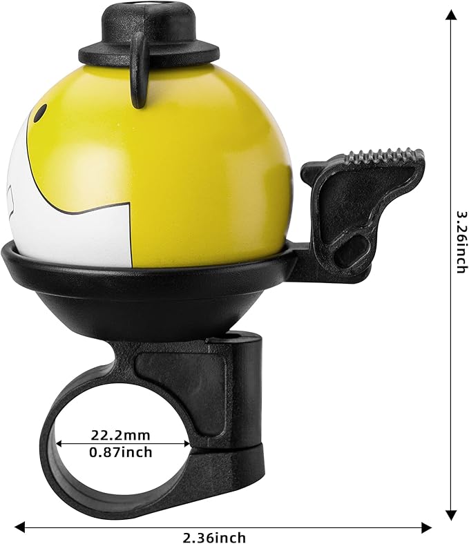 ROCKBROS Bike Bell for Kids Bicycle Bells Cycling Bells Cute Ring Ball Bike Accessories for Girls Boys Scooter Bike