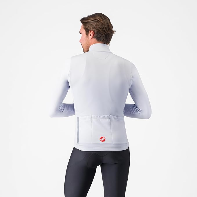 CASTELLI Men's Entrata Thermal Jersey, Long Sleeve Zip Up Fleece Insulated Base Layer for Winter Road Cycling I Gravel Biking