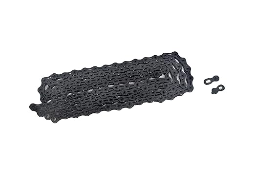 PYC SP1101 11-Speed Bike Chain, 116 Links (116L), Super Lightweight Hollow-Pin Bicycle Chain for Mountain (MTB) & Road Bikes, Compatible with Shimano, SRAM, Campagnolo (DLC Black)