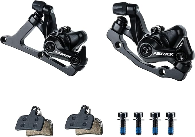 RUJOI RD01B-CAL140 Bike Disc Brake Caliper, Aluminum Mechanical Front and Rear Caliper for Road Bike, Mountain Bike