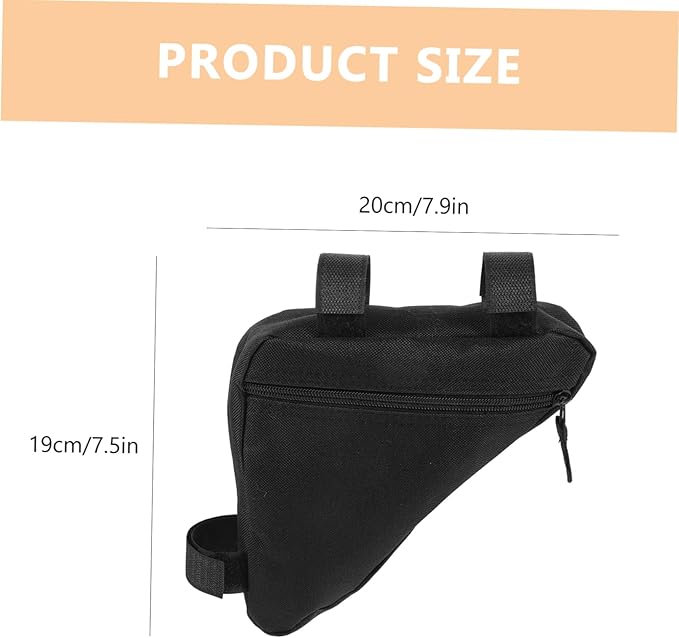 Bike Frame Bag for Mountain Biking Top Tube Storage Pouch for Essentials Compatible with Any Bicycle for Keys Money and Tools