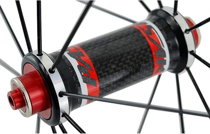 Carbon Fiber 700C Road Bikes Wheelset 40mm Aluminum Rim Front + Rear Wheel C/V Brake Quick Release 7 8 9 1011 Speed Matte