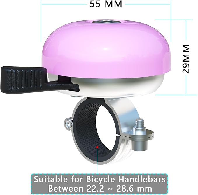 Greallthy Bike Bell Classic Bike Bells for Adults Kids, Bicycle Bell for Handlebars Adult, Loud Sound Beach Cruiser Mountain Bike Bell Accessories.