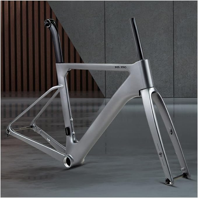 Carbon Road Bike Frameset 700C Breaking Wind Racing Bike Frame 44/47/50/53/56cm Disc Brake Frame Thru Axle 12 * 100/12 * 142mm Lightweight