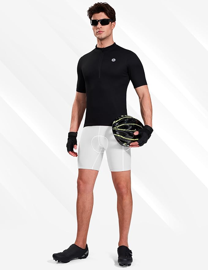 Nepest Cycling Underwear for Men Bike Shorts 4D Padded Biking Road Bicycle Biker MTB Liner Padding Shorts with Pockets