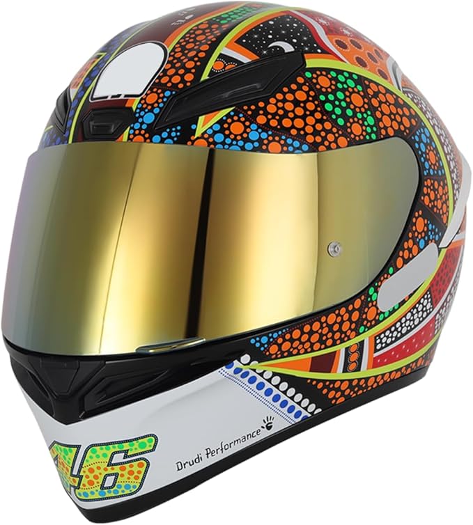 Soman K1 Helmet Visor Replacements, K1S Tinted Helmet Visor Compatible with K1 K1S K3SV K5 K5S UV Protection (Gold)
