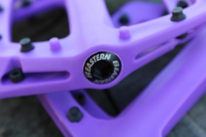 Eastern Nylon Linx Pedals 9/16 - Lightweight, High-Grip MTB & BMX Pedals with Removable Metal Pins, Chromoly Axle for BMX, MTB, Road & Kids Bikes - Multiple Colors