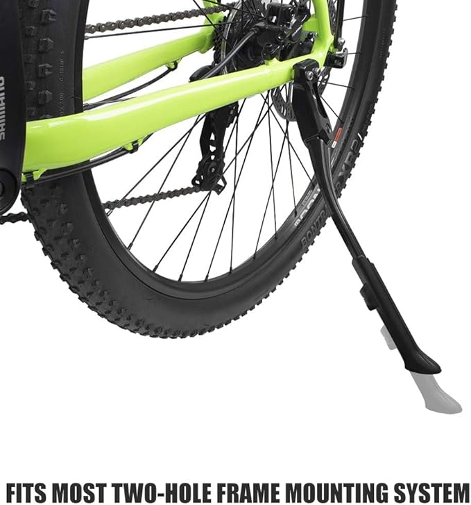 BV Bike Kickstand - Mountain Bike Kick Stand for 24-29" Bicycles - Adjustable Length, Non-Slip Sole, Aluminum Alloy Material - Bicycle Kickstand