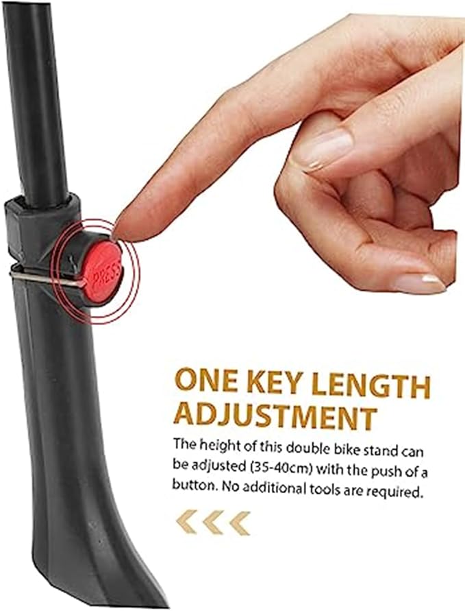Bicycle Double Leg Kickstand,Center Mount Bike Kickstand,Reinforced Steel Feet Anti Slip, for Mountain Bikes for Road Bikes