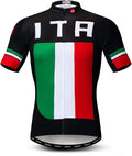 Men's Cycling Jerseys Tops Biking Shirts Short Sleeve Full Zipper Bike Clothing