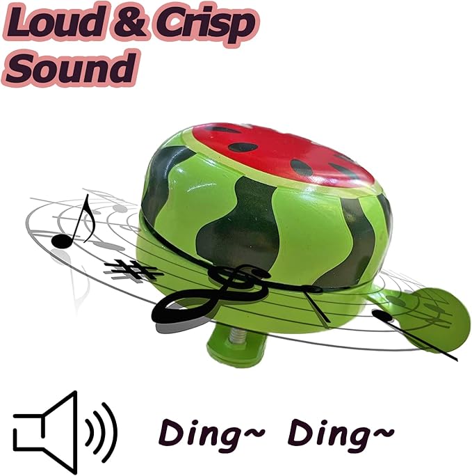 Bike Bell for Kids & Adults, Cute Bicycle Bell with Loud Crisp Sound, Cycling Accessory for Most Bikes, Durable Adjustable Size Easy to Install