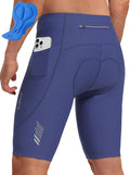 baleaf Men's 4D Padded Bike Shorts Cycling Zipper Pockets Biking Bicycle Mountain Riding Biker Cycle UPF 50+