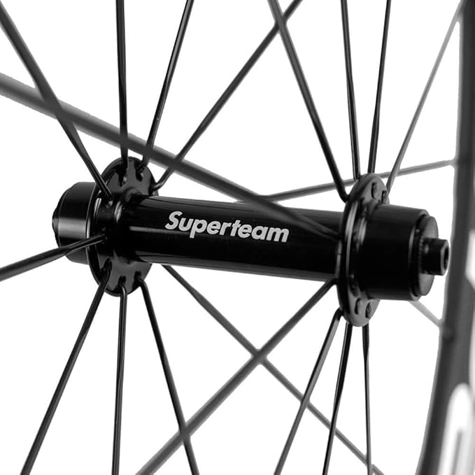 Superteam 50mm Clincher Wheelset 700c 23mm Width Cycling Racing Road Carbon Wheel Decal