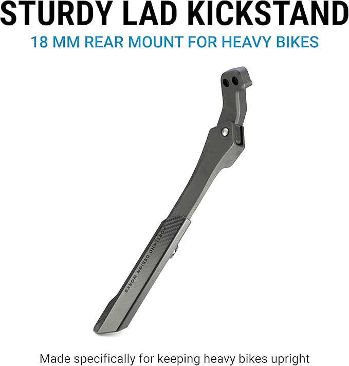 Portland Design Works Sturdy Lad E-Bike Kickstand - E-Bike Accessories, Kick Stands for Adults Bikes