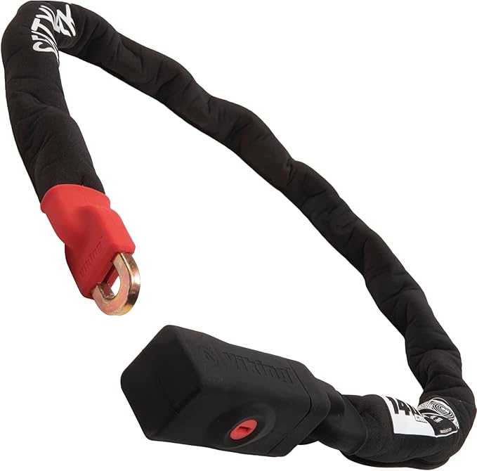 Seatylock Viking Bike Chain Lock with Key - Magnetic Patented Sold Secure Rated - Heavy Duty Anti Theft - Smart Ultra Security Bicycle Lock (55.11 in, Gold Rated)