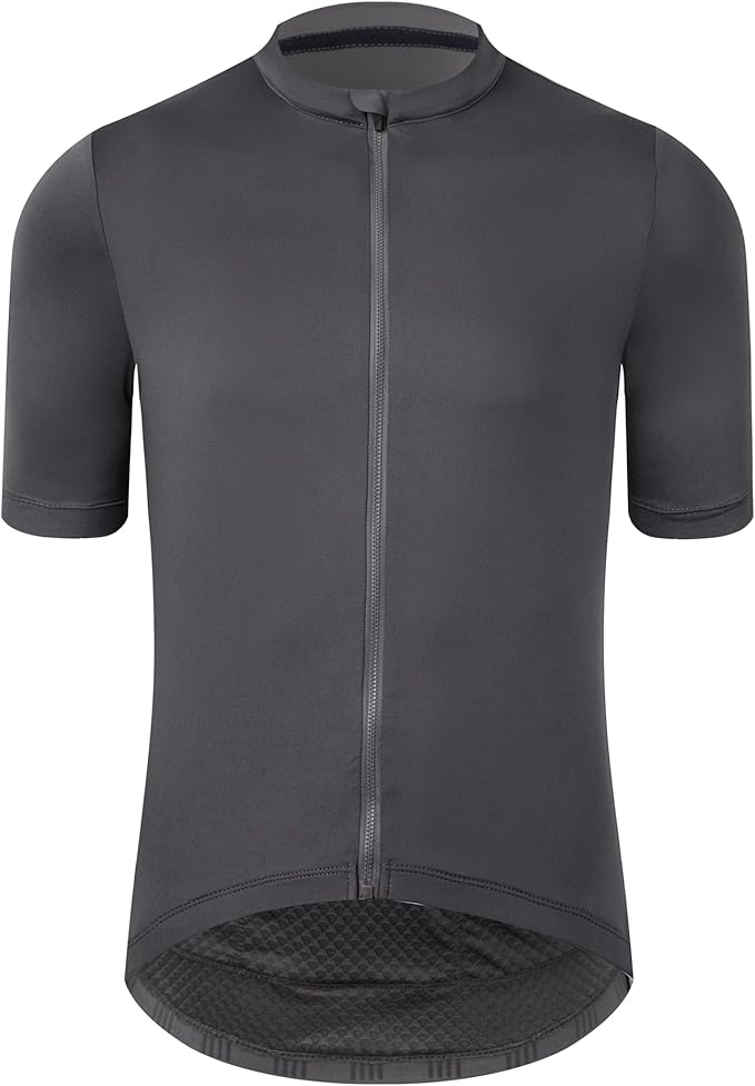 Men's Cycling Jersey Zipper Pocket Short Sleeve Lightweight Aero Race Fit Bike Jersey, UPF 50+ Biking Cycling Shirt