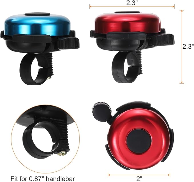HARFINGTON Bike Bell Classic Bicycle Bell with Loud Crisp Clear Sound Bike Ring Bell Aluminum Bike Accessories