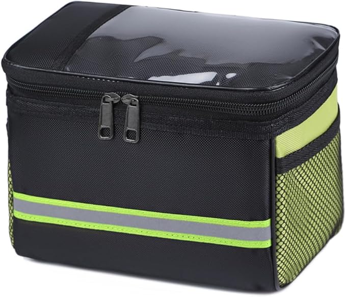 Bicycles Front Frame Storage Pouches with Reflectives Strips Road Bikes Handlebars Bag Cycling Accessories Easy installa