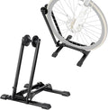 HOMEE Bicycle Floor Stand Parking Bike Rack,Bike Rack Stand Wheel Holder Fit 20"-29",Foldable Bike Storage Stand for Mountain and Road Bike,Cycling Storage Organizer for Indoor Outdoor Home Garage